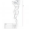 PASSION WOMAN BS014 BODYSTOCKING ROJO TALLA UNICA