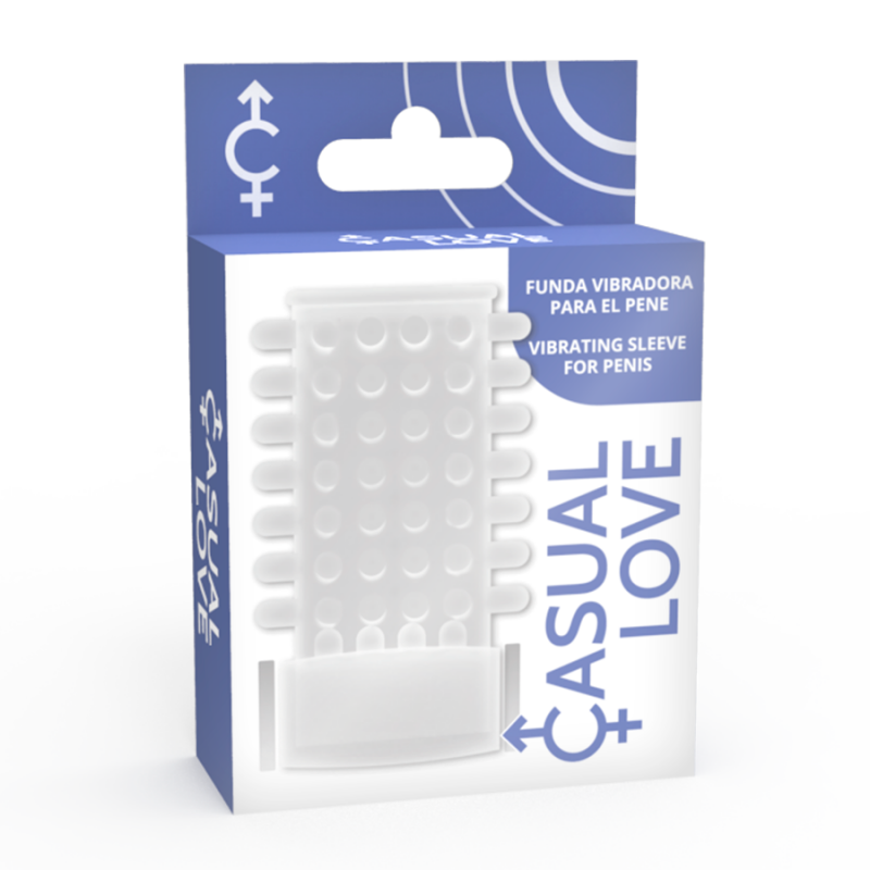 CASUAL LOVE RING FUNDA PENE VIBRADOR TRANSPARENTE