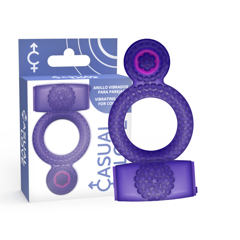 CASUAL LOVE RING DOUBLE PLEASURE ANILLO LILA