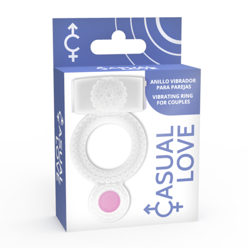 CASUAL LOVE RING DOUBLE PLEASURE ANILLO TRANSPARENTE
