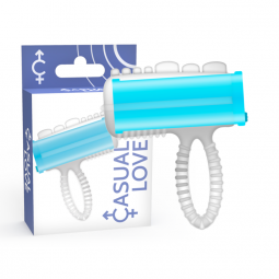 CASUAL LOVE RING TONGUE VIBRATING AZUL