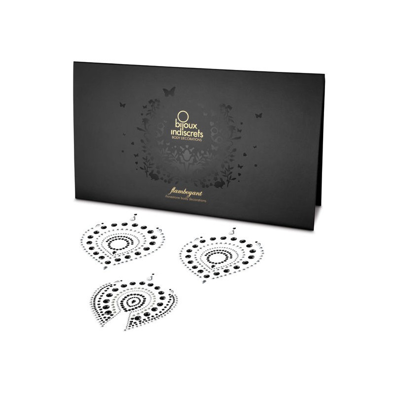 BIJOUX INDISCRETS FLAMBOYANT NEGRO PLATA