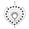 BIJOUX INDISCRETS FLAMBOYANT NEGRO PLATA