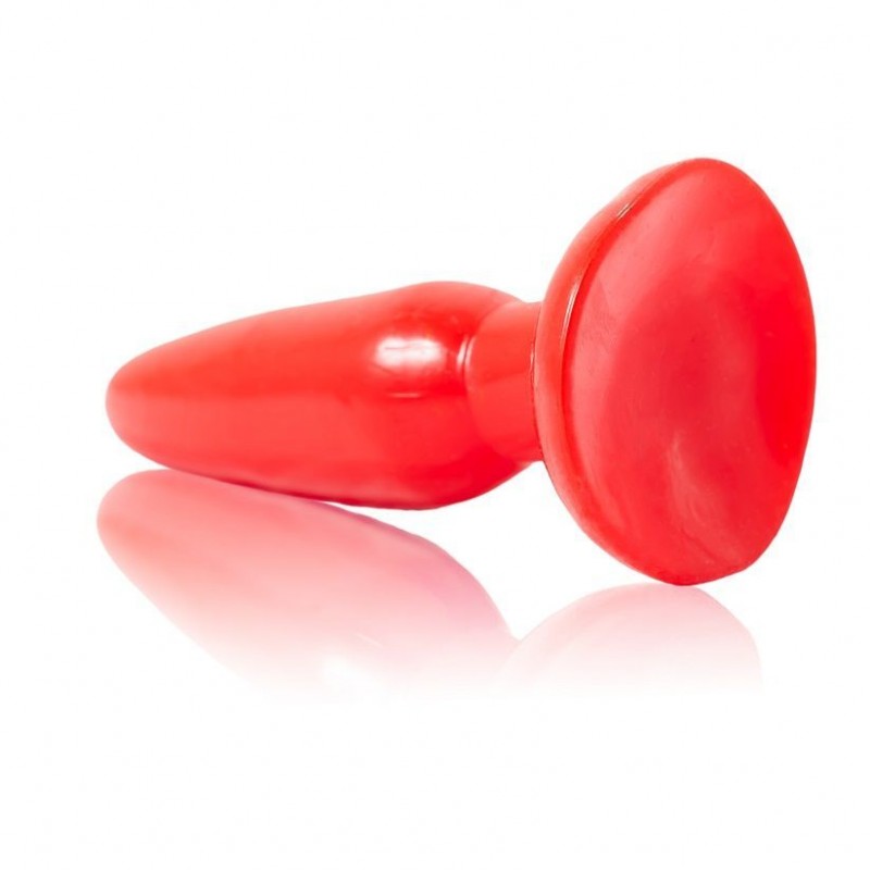 BAILE PLUG ANAL PEQUENO ROJO 15 CM