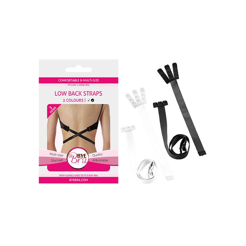 BYE BRA ADAPTADOR SUJETADOR ESPALDA ABIERTA NEGRO BLANCO