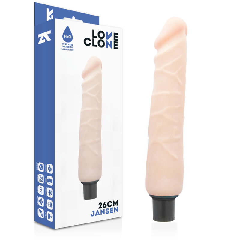 LOVECLONE JANSEN SELF LUBRICATION VIBRADOR 26 CM O 42 CM