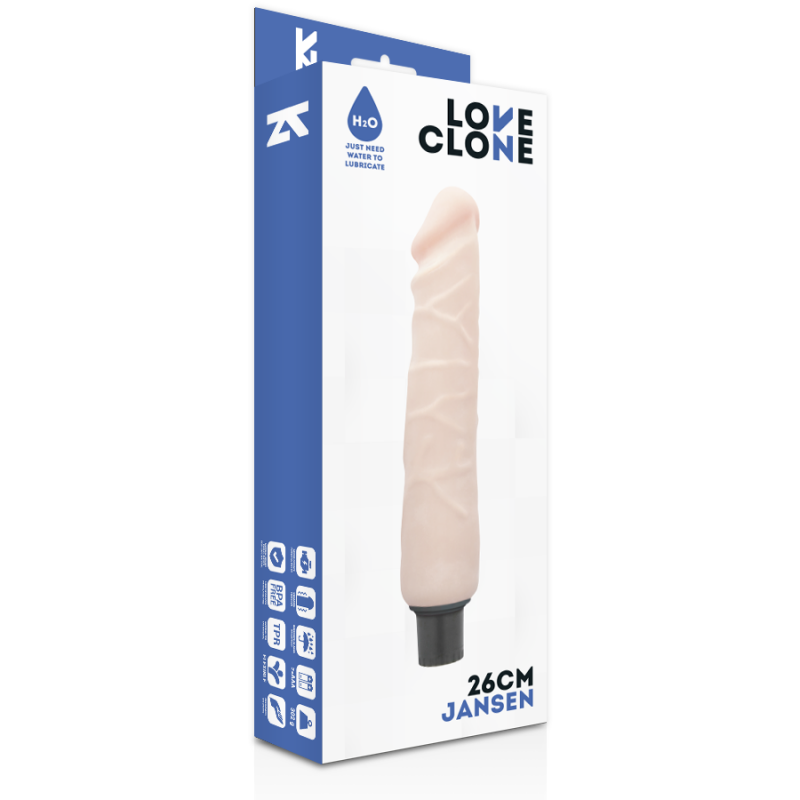 LOVECLONE JANSEN SELF LUBRICATION VIBRADOR 26 CM O 42 CM
