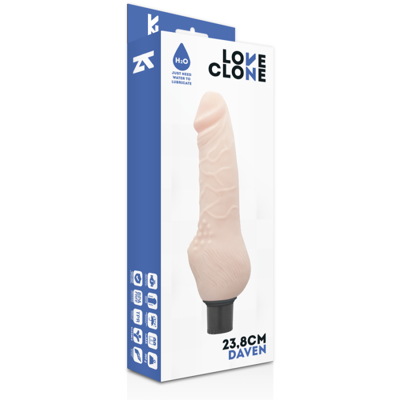 LOVECLONE DAVEN SELF LUBRICATION REALISTICO 238 CM O 38 CM