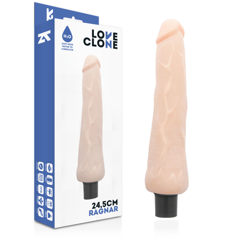 LOVECLONE RAGNAR SELF LUBRICATION VIBRADOR 245 CM O 35 CM