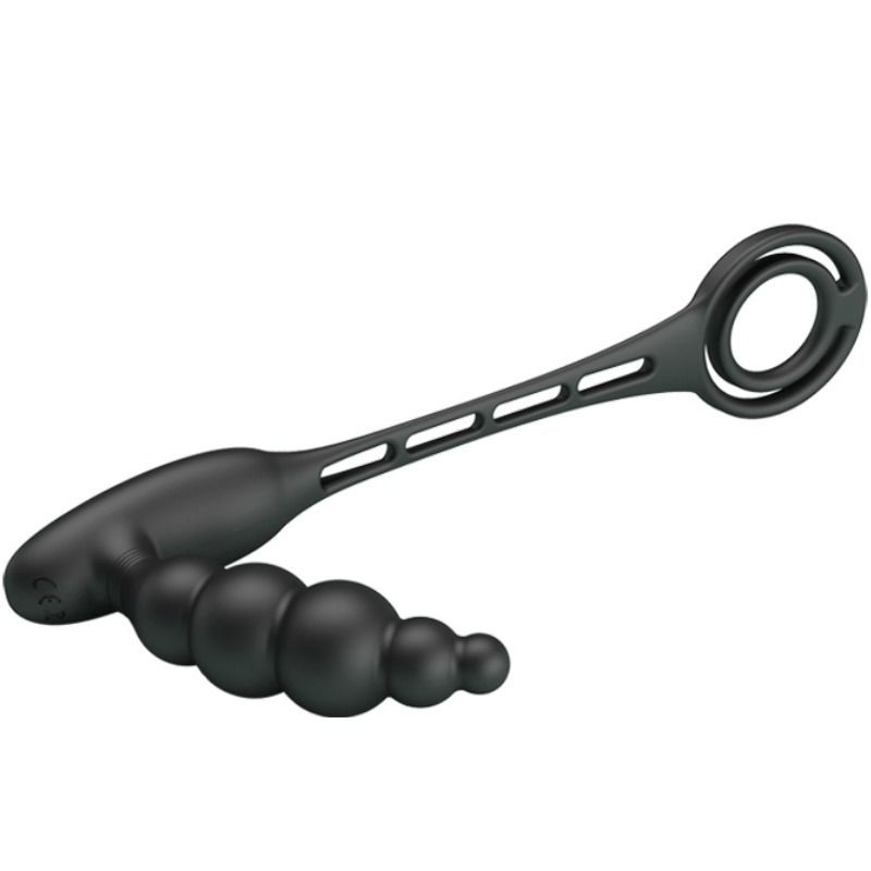 PRETTY LOVE ANILLOS PENE CON PLUG VIBRADOR