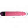 BAILE COLORFUL SEX VIBRADOR REALISTICO ROSA 23 CM