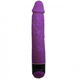 BAILE COLORFUL SEX VIBRADOR REALISTICO LILA 23 CM