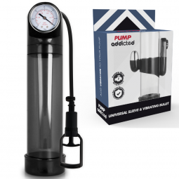 PUMP ADDICTED BOMBA ERECCIoN RX9 NEGRO CON VIBRADOR