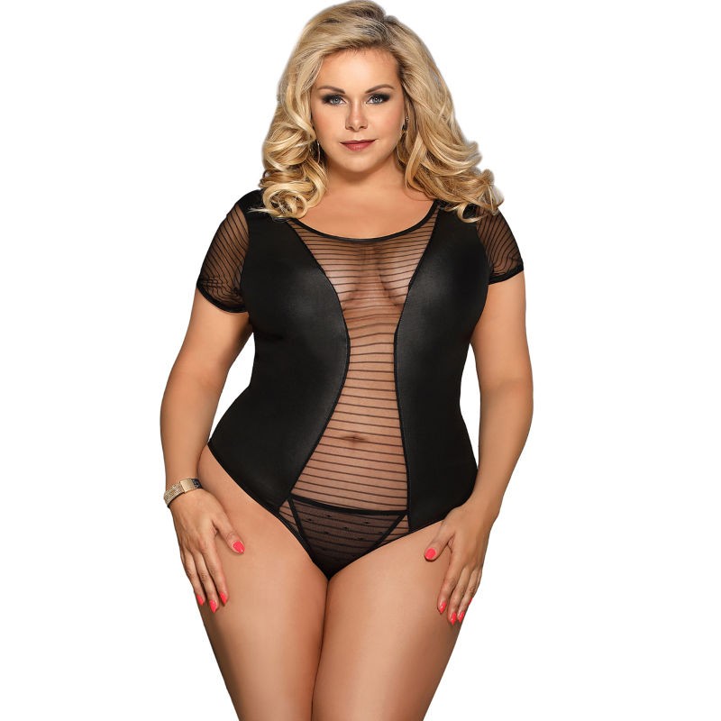 SUBBLIME FETISH TEDDY MANGA CORTA TALLA GRANDE