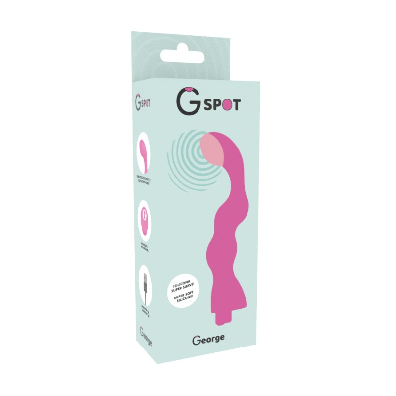 G SPOT GEORGE VIBRADOR PUNTO G ROSA CHICLE