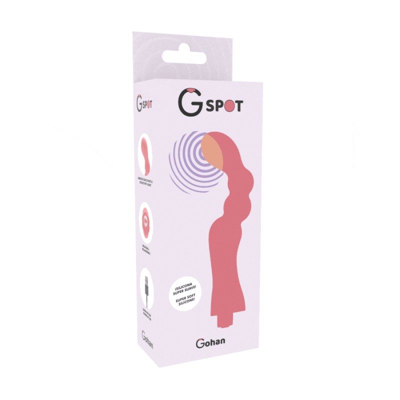 G SPOT GOHAN VIBRADOR PUNTO G LIGHT RED