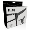 FETISH SUBMISSIVE HARNESS VIBRADOR SILICONA NEGRO 15 CM