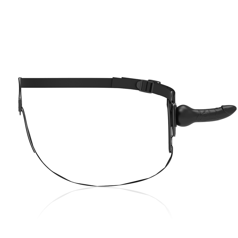 FETISH SUBMISSIVE HARNESS SILICONA NEGRO REALISTIC 16 CM
