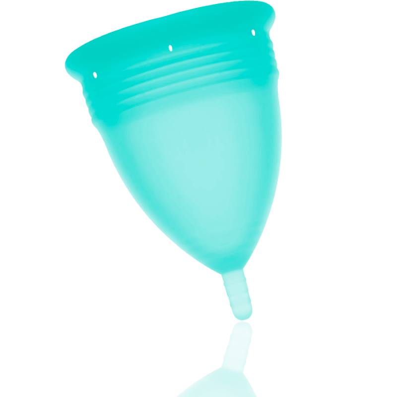 STERCUP COPA MENSTRUAL FDA SILICONA TALLA L AQUAMARINA
