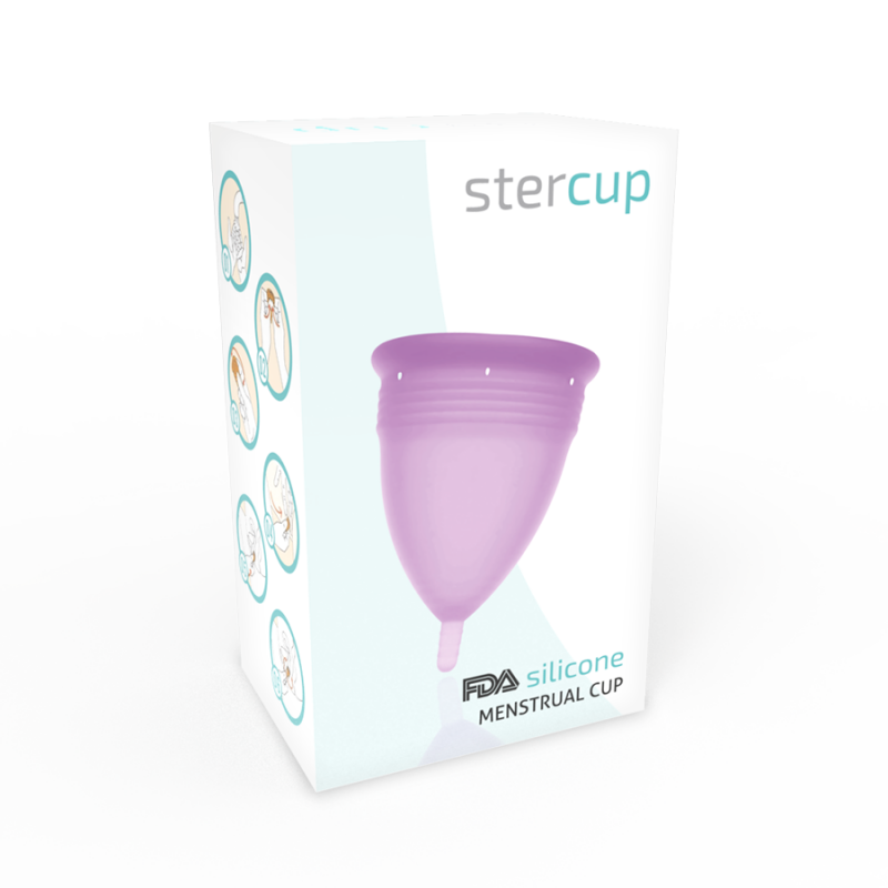 STERCUP COPA MENSTRUAL FDA SILICONA TALLA L LILA