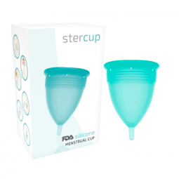 STERCUP COPA MENSTRUAL FDA SILICONA TALLA S AQUAMARINA