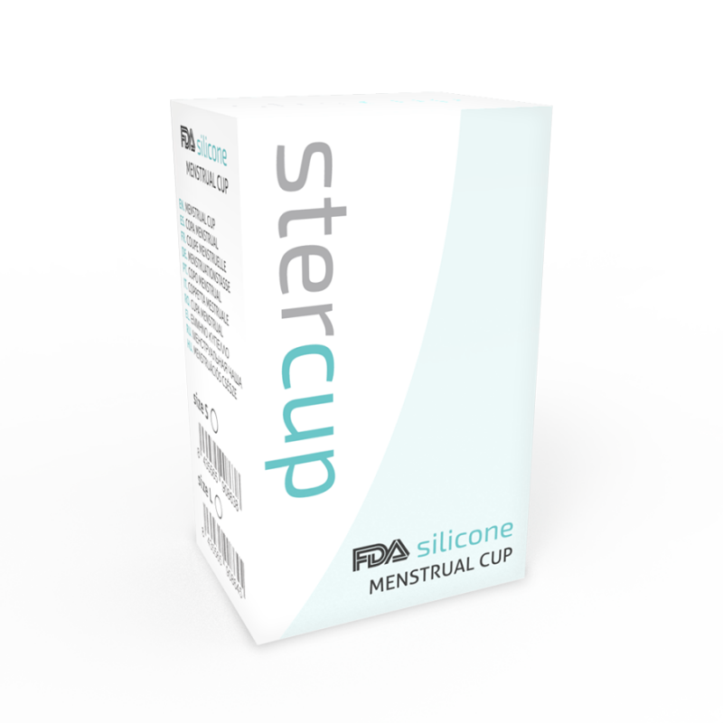 STERCUP COPA MENSTRUAL FDA SILICONA TALLA S AQUAMARINA