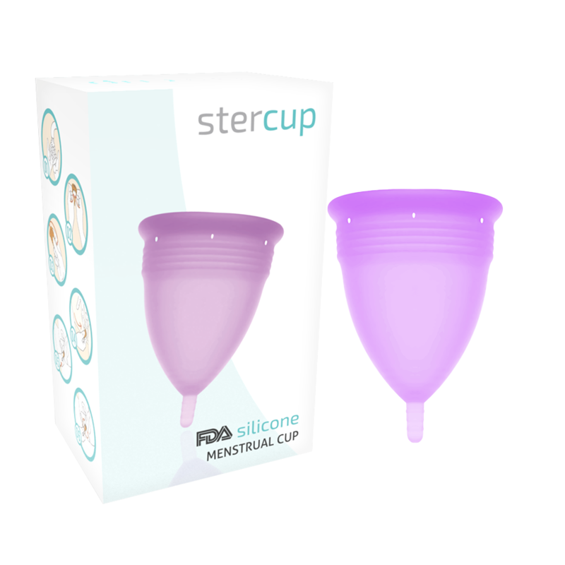 STERCUP COPA MENSTRUAL FDA SILICONA TALLA S LILA