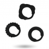 ADDICTED TOYS SET 3 ANILLOS PENE NEGRO