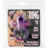 SEVEN CREATIONS ANILLO VIBRADOR DE SILICONA LILA
