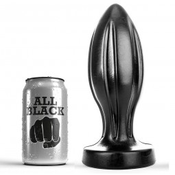 ALL BLACK ANAL PLUG 21 CM