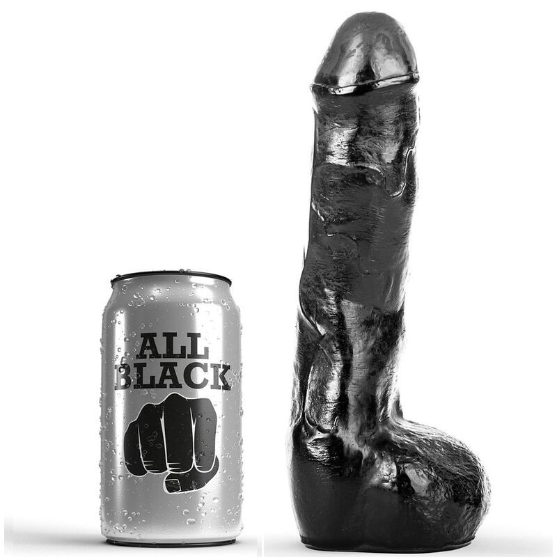 ALL BLACK PENE REALiSTICO ANAL 20 CM
