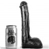 ALL BLACK PENE REALiSTICO ANAL 23 CM