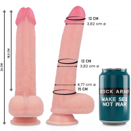 ROCKARMY LIQUID SILICONE DILDO PREMIUM KINGCOBRA 24 CM O 477 CM