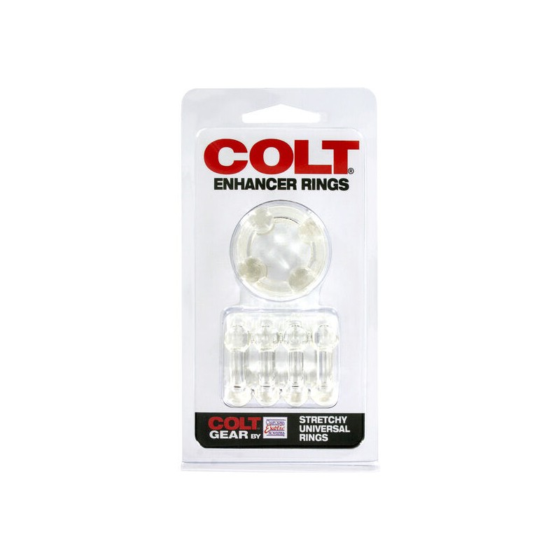 CALEXOTICS COLT ENHANCER RINGS ANILLOS PARA EL PENE TRANSPARENTES