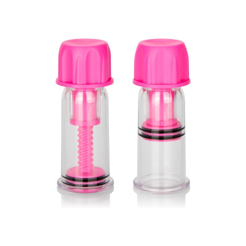 CALEXOTICS VACCUM TWIST SUCCIONADORES PEZONES ROSA