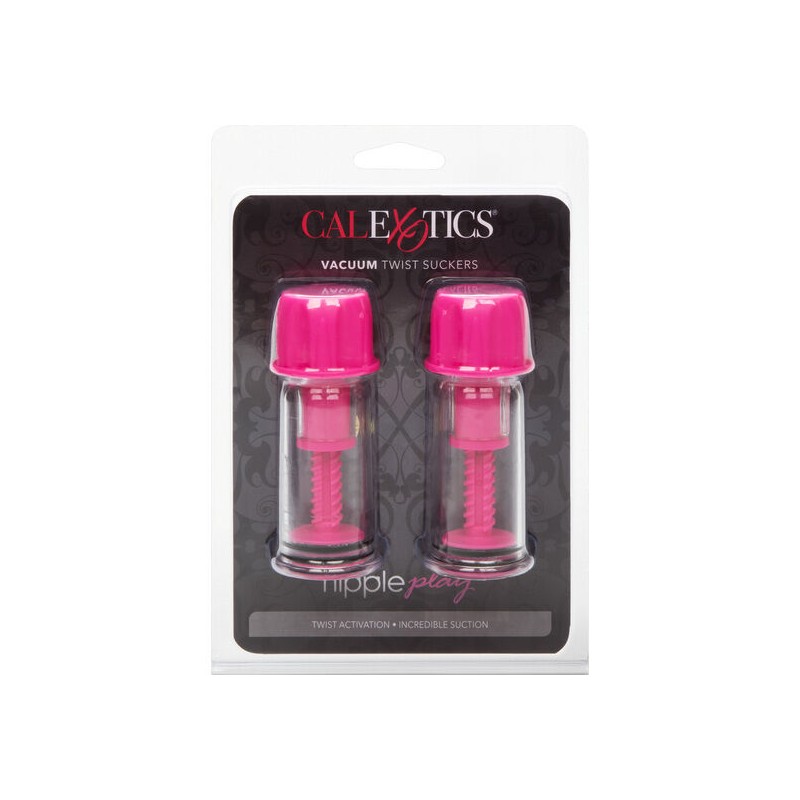 CALEXOTICS VACCUM TWIST SUCCIONADORES PEZONES ROSA