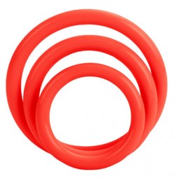 CALEXOTICS SET TRES ANILLAS ERECCIoN ROJO
