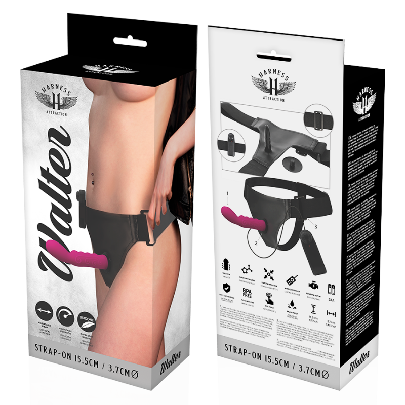 HARNESS ATTRACTION RNES WALTER CON VIBRACIoN 155 CM O 37 CM