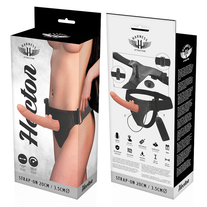 HARNESS ATTRACTION RNES VIBRADOR HECTOR 20 CM O 35 CM