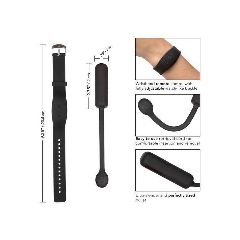 CALEXOTICS BALA VIBRADORA PEQUENA CON PULSERA DE CONTROL