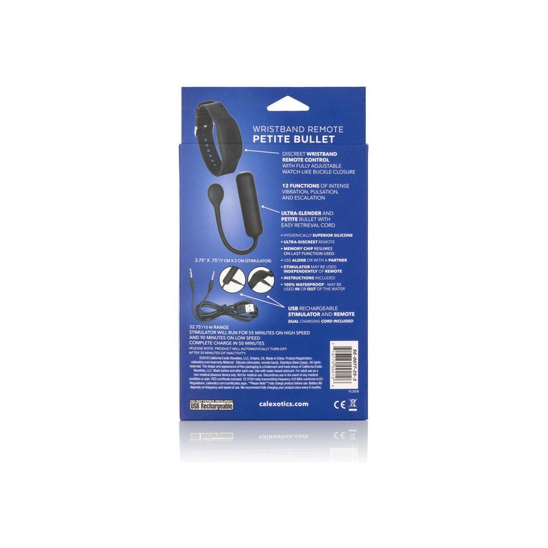 CALEXOTICS BALA VIBRADORA PEQUENA CON PULSERA DE CONTROL