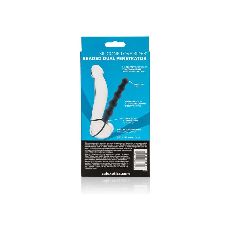 CALEXOTICS BEADED DUAL PENETRATOR PENETRADOR DOBLE