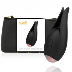 COQUETTE TOYS ESTIMULADOR CLiTORIS NEGRO GOLD FLOR