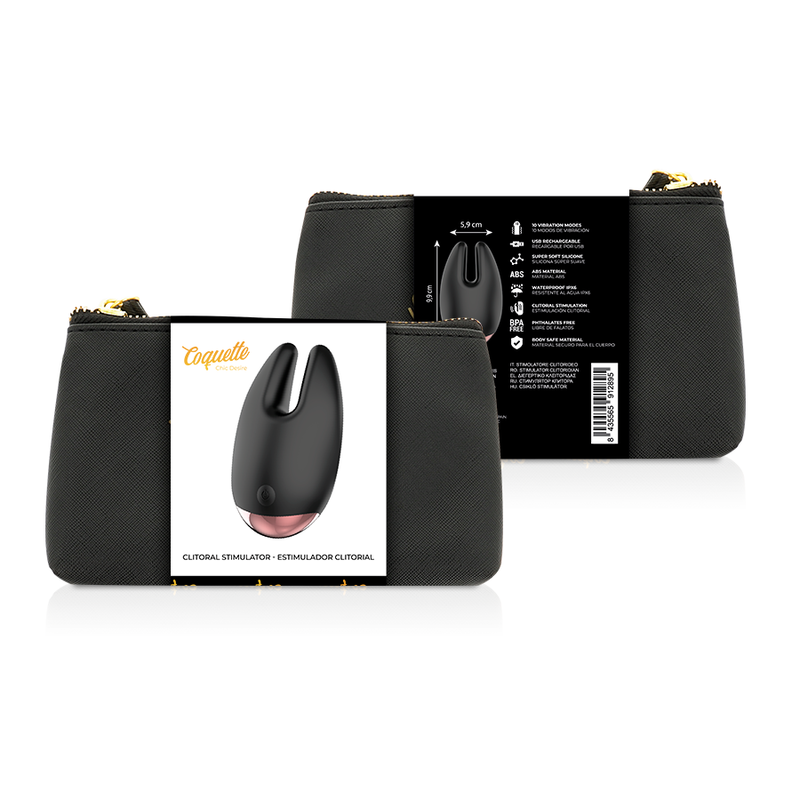 COQUETTE TOYS ESTIMULADOR CLiTORIS NEGRO GOLD