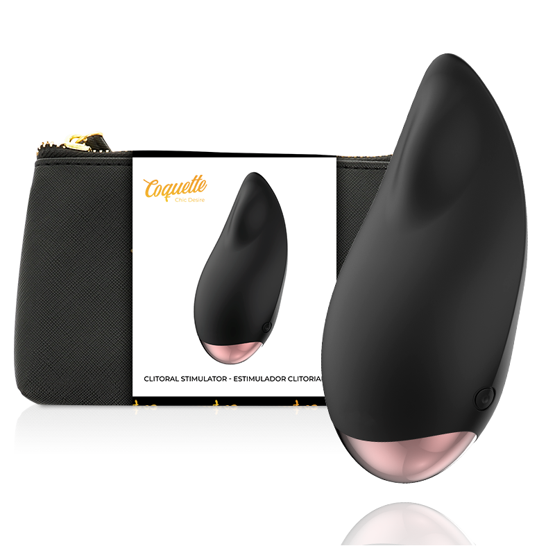 COQUETTE TOYS ESTIMULADOR CLiTORIS NEGRO GOLD GOTA