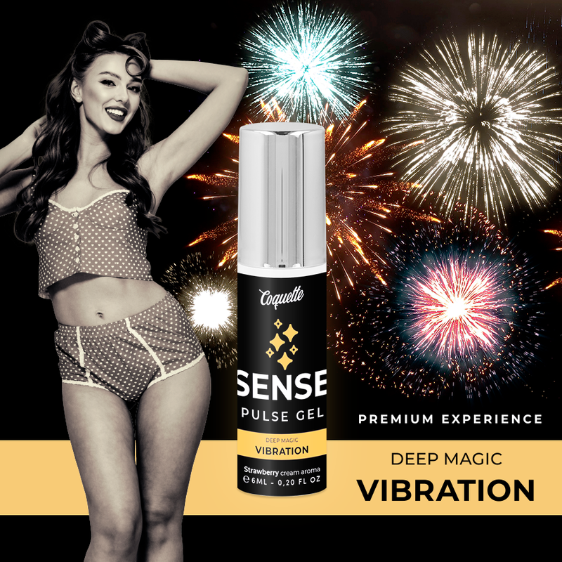 COQUETTE CHIC DESIRE PULSE GEL FRESA VIBRACIoN LIQUIDA PREMIUM 6ML