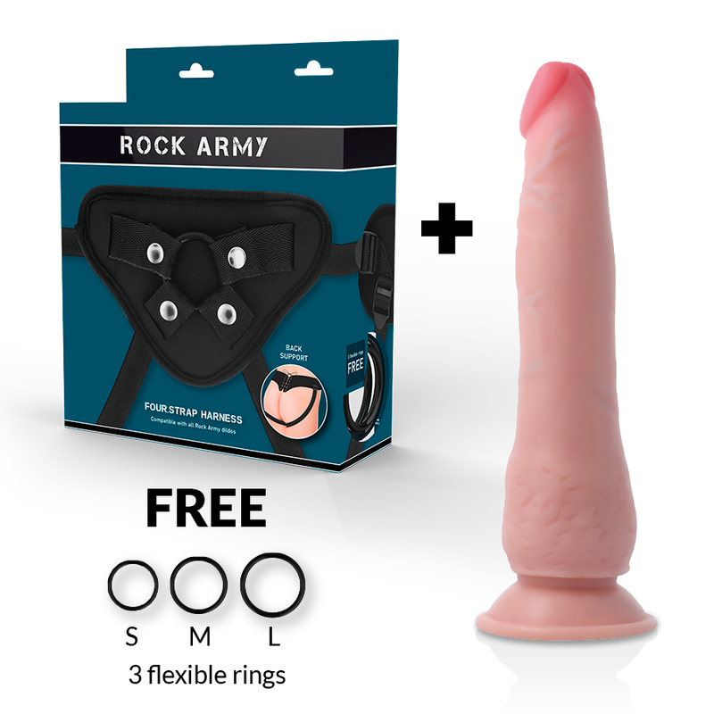 ROCKARMY ARNeS DUAL DENSITY CRUSADER DILDO REALISTA 215 CM O 446 CM