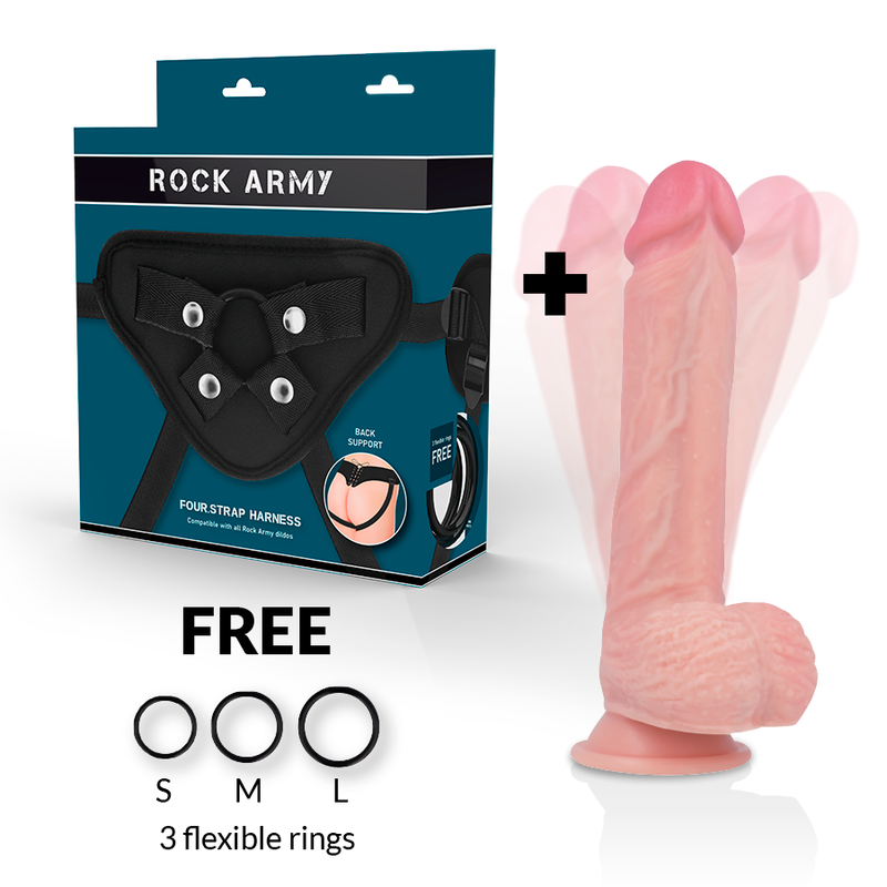 ROCKARMY ARNES HAWK ROTADOR Y VIBRADOR 22 CM O 46 CM