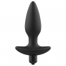 ADDICTED TOYS MASAJEADOR PLUG ANAL CON VIBRACIoN NEGRO