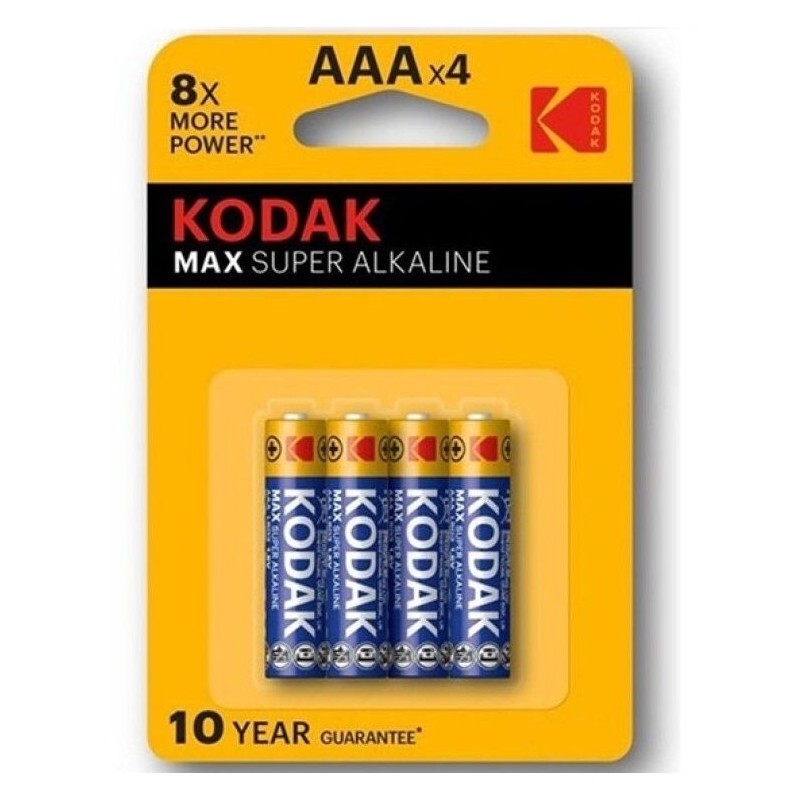 KODAK MAX SUPER PILA ALCALINA AAA LR03 BLISTER4